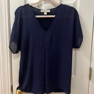 Michael Kors Navy Blue Blouse